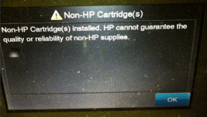 HP 302, 302XL Low Ink & Nuisance Messages