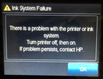 HP 963XL Ink Cartridges - Printhead Failed / Failure 